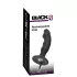 Black Velvets - vibratore anale con pene ricaricabile - silicone nero