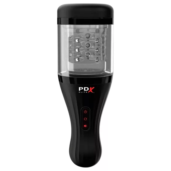 PDX Elite - masturbatore automatico uomo - trasparente nero