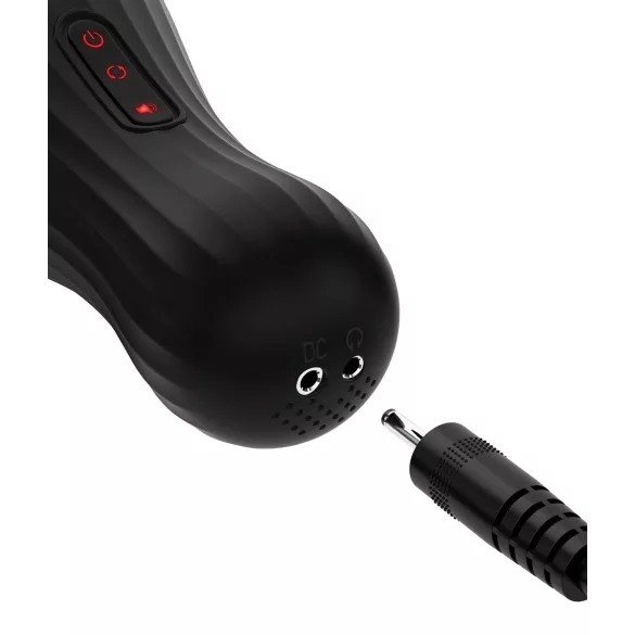 PDX Elite - masturbatore automatico uomo - trasparente nero