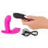 SMILE - vibratore indossabile ricaricabile con telecomando - silicone rosa