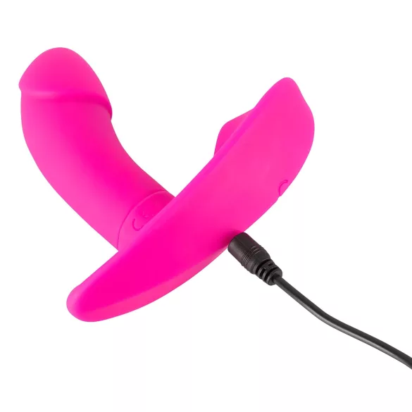 SMILE - vibratore indossabile ricaricabile con telecomando - silicone rosa