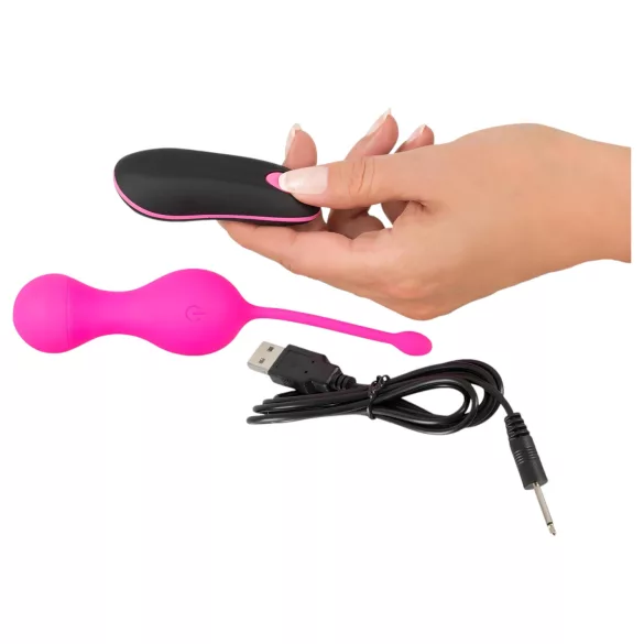 SMILE - ovetto vibrante ricaricabile telecomandato - silicone rosa
