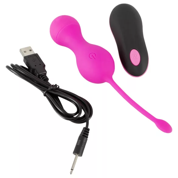 SMILE - ovetto vibrante ricaricabile telecomandato - silicone rosa