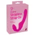 You2Toys - Double2Teaser - vibratore strap-on senza imbracatura (rosa)