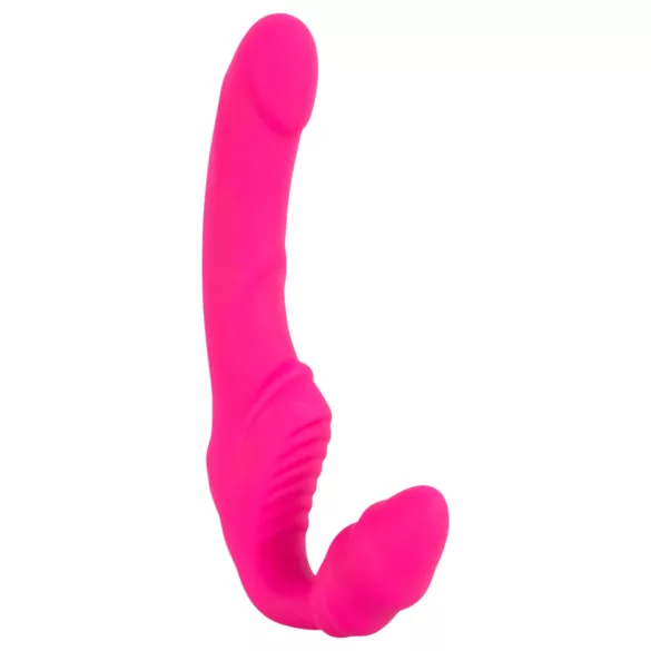 You2Toys - Double2Teaser - vibratore strap-on senza imbracatura (rosa)