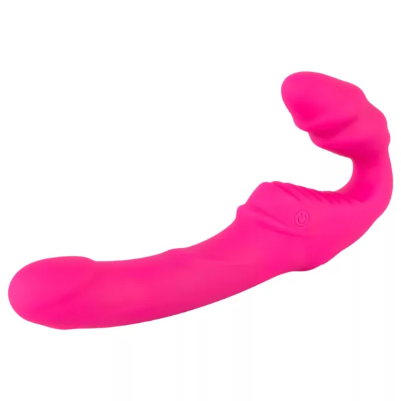 You2Toys - Double2Teaser - vibratore strap-on senza imbracatura (rosa)