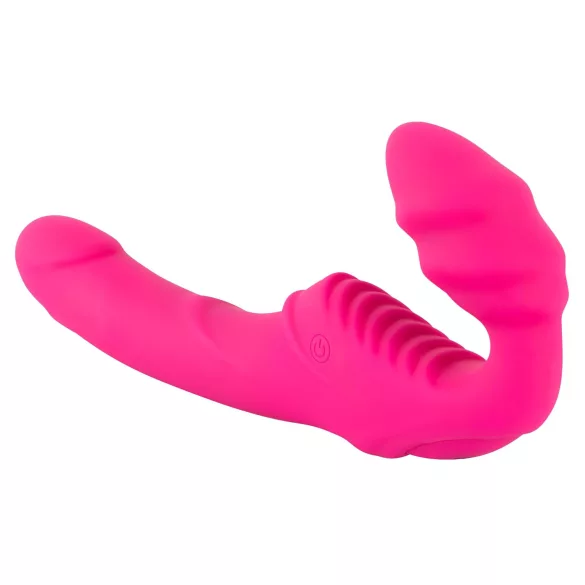 You2Toys - Double2Teaser - vibratore strap-on senza imbracatura (rosa)