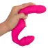 You2Toys - Double2Teaser - vibratore strap-on senza imbracatura (rosa)