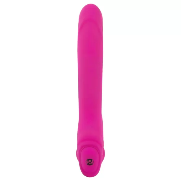 You2Toys - Double2Teaser - vibratore strap-on senza imbracatura (rosa)
