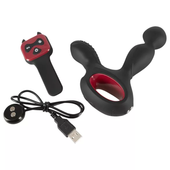 You2Toys - Vibratore prostatico rotante riscaldante - nero