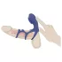SMILE Couple - anello fallico vibrante ricaricabile - silicone blu