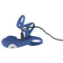 SMILE Couple - anello fallico vibrante ricaricabile - silicone blu