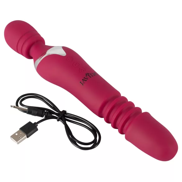 Javida Thrusting - vibratore massaggiante 3 in 1 (rosso)