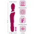 Javida Thrusting - vibratore massaggiante 3 in 1 (rosso)