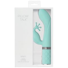   Pillow Talk Kinky - vibratore Punto G doppio motore ricaricabile (turchese)