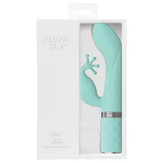   Pillow Talk Kinky - vibratore punto G ricaricabile con 2 motori (turchese)