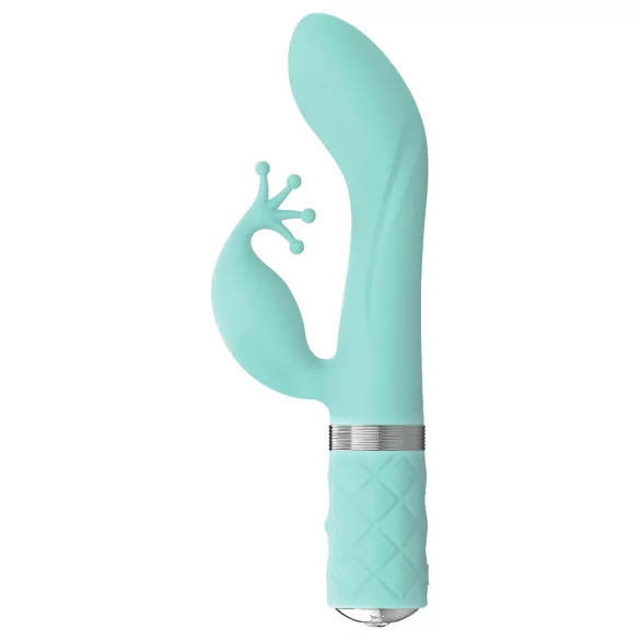 Pillow Talk Kinky - vibratore punto G ricaricabile con 2 motori (turchese)
