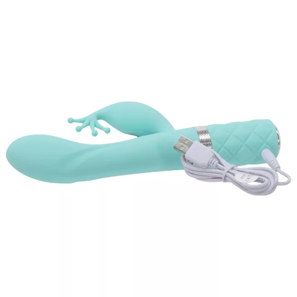 Pillow Talk Kinky - vibratore punto G ricaricabile con 2 motori (turchese)