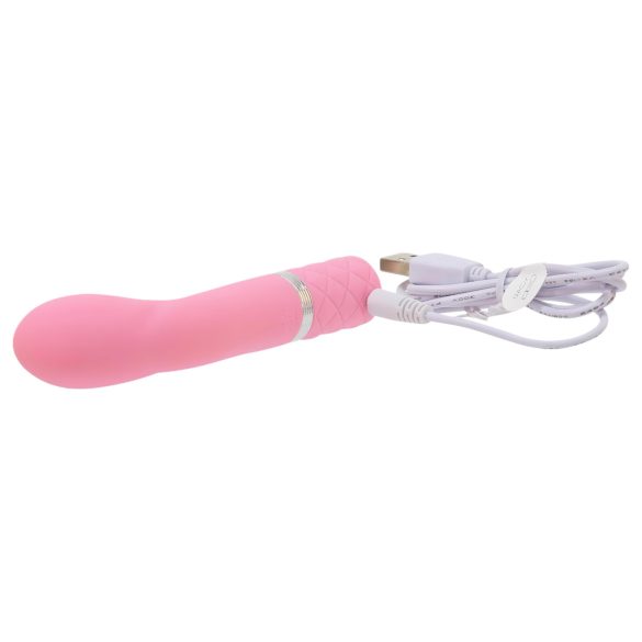 Pillow Talk Racy - vibratore punto G ricaricabile sottile - rosa