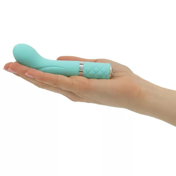 Pillow Talk Racy - vibratore punto G ricaricabile sottile - turchese