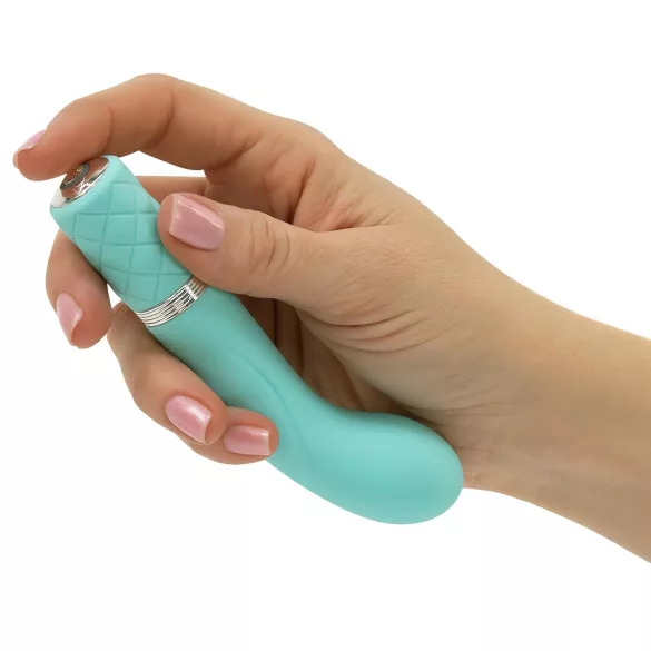 Pillow Talk Racy - vibratore punto G ricaricabile sottile - turchese