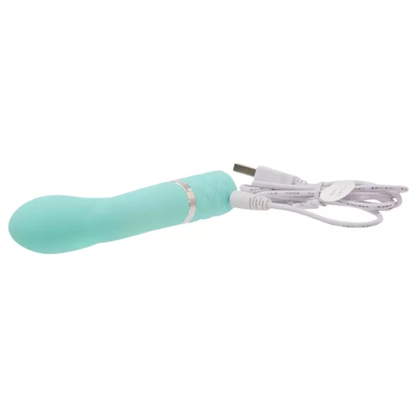 Pillow Talk Racy - vibratore punto G ricaricabile sottile - turchese