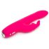 Happyrabbit Curve Slim - vibratore rabbit impermeabile con braccio clitoride (rosa)