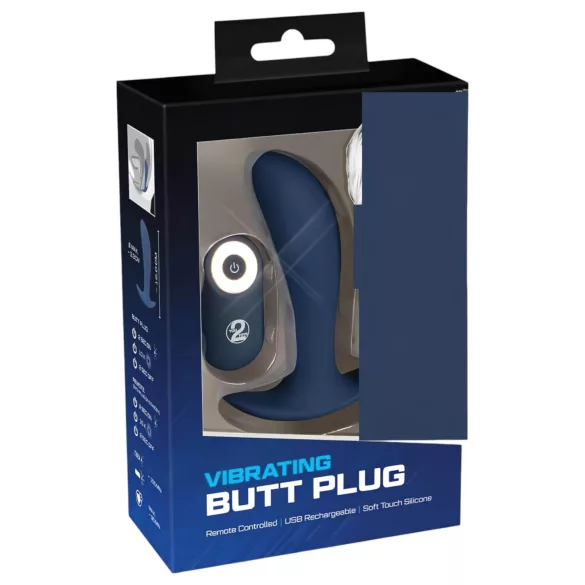 You2Toys - Plug anale vibrante ricaricabile telecomandato - silicone blu