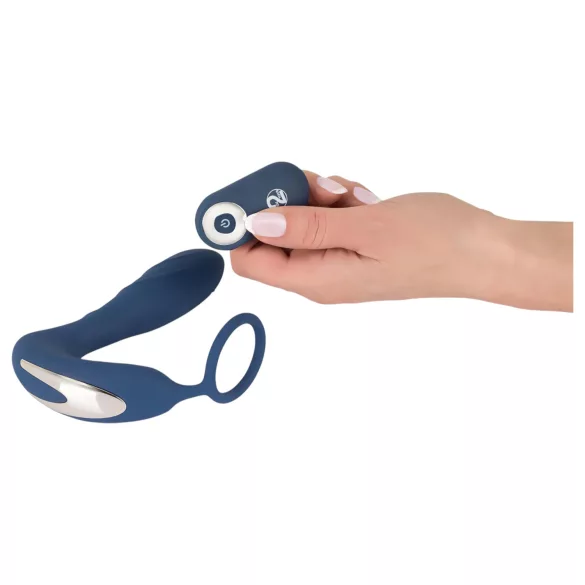 You2Toys - Plug prostatico vibrante con anello per pene - silicone blu