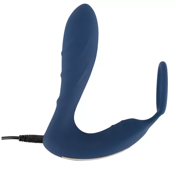 You2Toys - Plug prostatico vibrante con anello per pene - silicone blu
