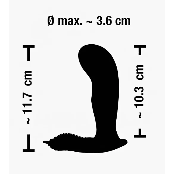 SMILE - vibratore strap-on ricaricabile con telecomando - punto G, rosa