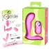 SMILE - vibratore strap-on ricaricabile con telecomando - punto G, rosa