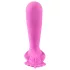 SMILE - vibratore strap-on ricaricabile con telecomando - punto G, rosa