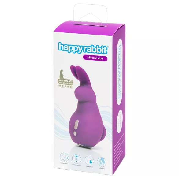 Happyrabbit - vibratore clitoride coniglio - silicone viola