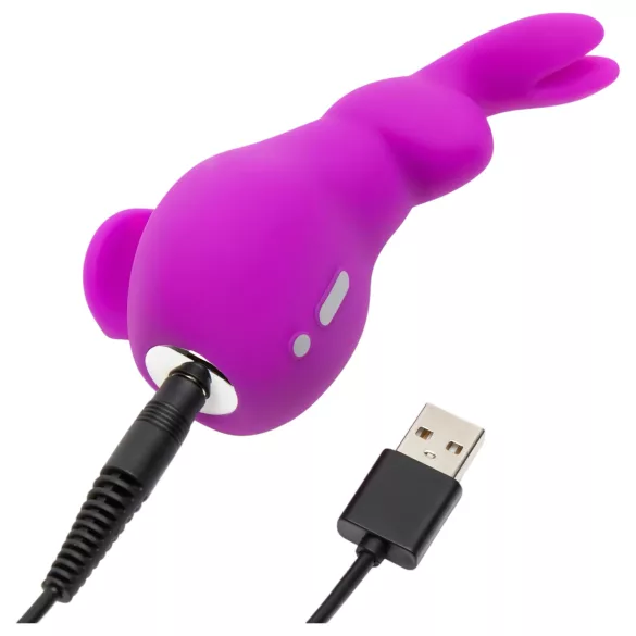 Happyrabbit - vibratore clitoride coniglio - silicone viola