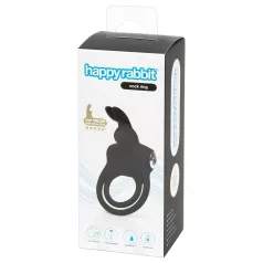   Happyrabbit Cock - anello pene e testicoli impermeabile ricaricabile nero