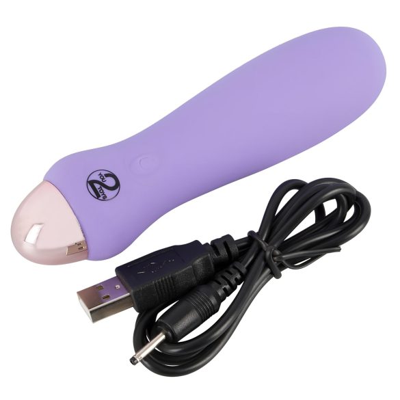 Cuties Mini Purple - vibratore mini ricaricabile silicone viola