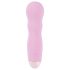 Cuties Mini Rose - vibratore ricaricabile ondulato - silicone rosa