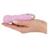 Cuties Mini Rose - vibratore ricaricabile ondulato - silicone rosa