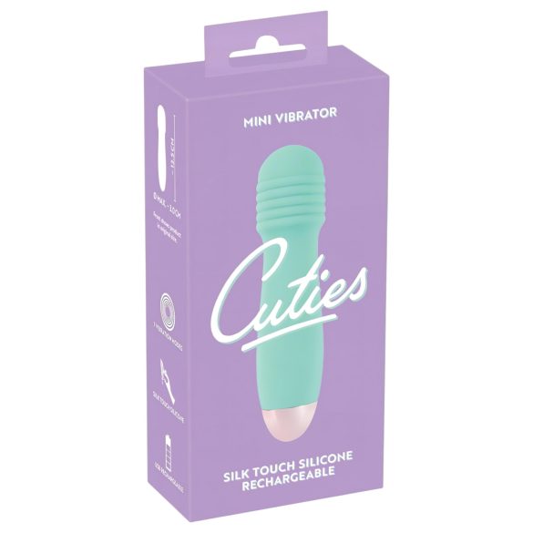 Cuties Mini Wand - vibratore massaggiante ricaricabile mini (verde)