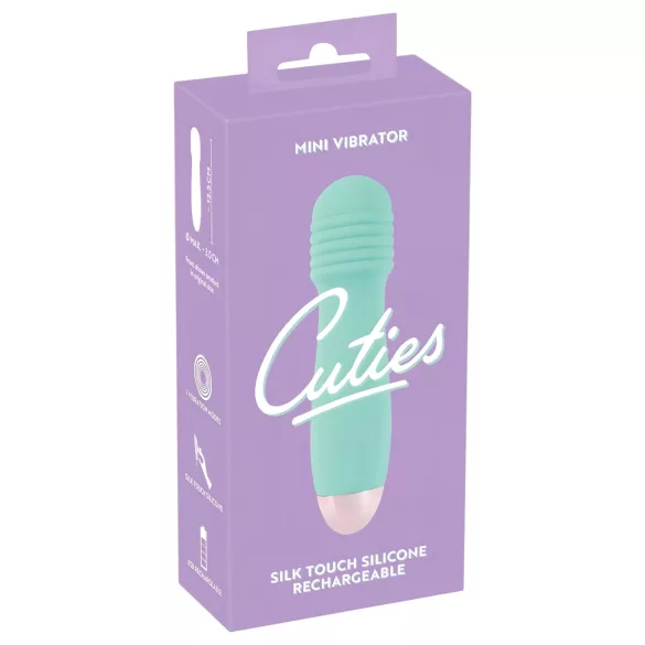 Cuties Mini Wand - mini vibratore massaggiante ricaricabile - verde