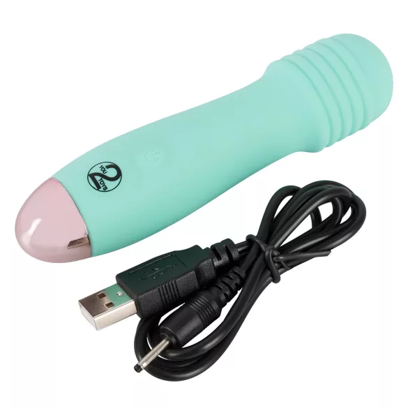 Cuties Mini Wand - mini vibratore massaggiante ricaricabile - verde