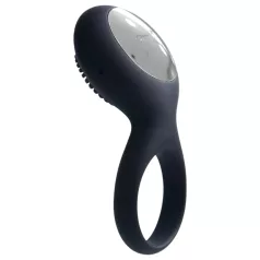   Svakom Tyler - anello fallico vibrante ricaricabile impermeabile - nero