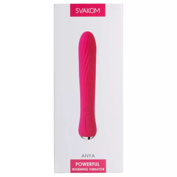 Svakom Anya - vibratore riscaldante ricaricabile - rosso