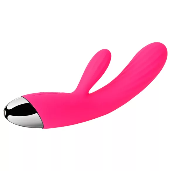 Svakom Angel - vibratore con braccio clitorideo riscaldante impermeabile rosso