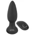 Black Velvets - vibratore anale rotante con perle - nero