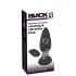 Black Velvets - vibratore anale rotante con perle - nero