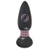 Black Velvets - vibratore anale rotante con perle - nero
