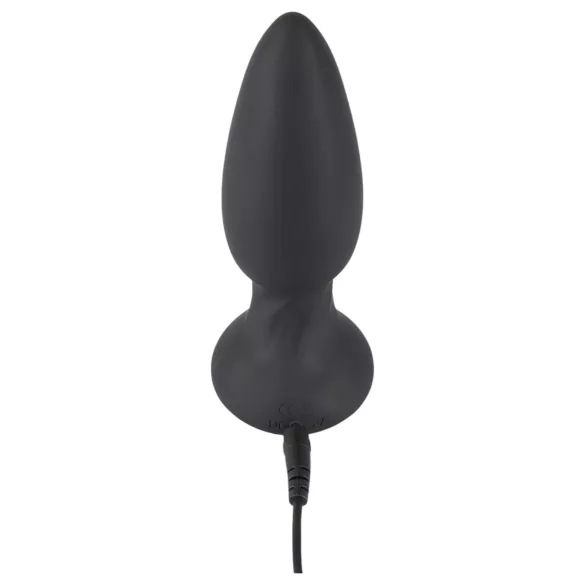 Black Velvets - vibratore anale rotante con perle - nero