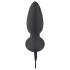 Black Velvets - vibratore anale rotante con perle - nero